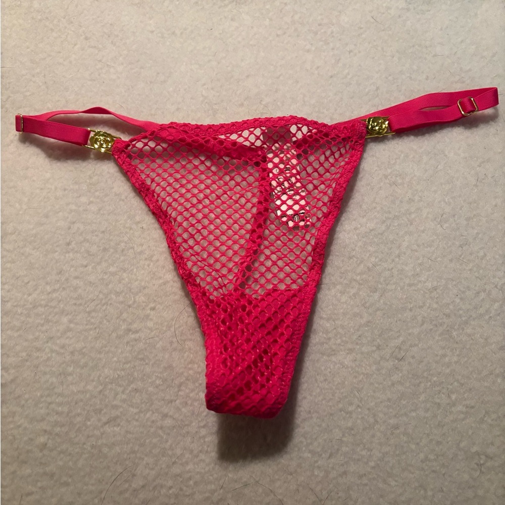 Victoria’s Secret mesh v-string panty.